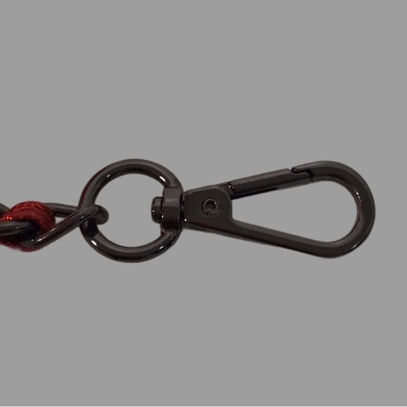 LE PANDORINE Red Quilted Mini Backpack Black Metal Accents Milano 🇮🇹 Italy - Picture 11 of 12